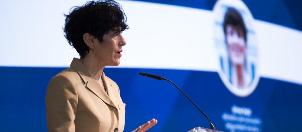 La ministra de Inclusión, Seguridad Social y Migraciones, Elma Saiz, esta semana