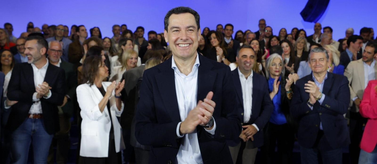 El presidente de la Junta y candidato del PP-A a la reelección, Juanma Moreno, este sábado en Granada

ALEX CÁMARA-EUROPA PRESS
11/4/2026