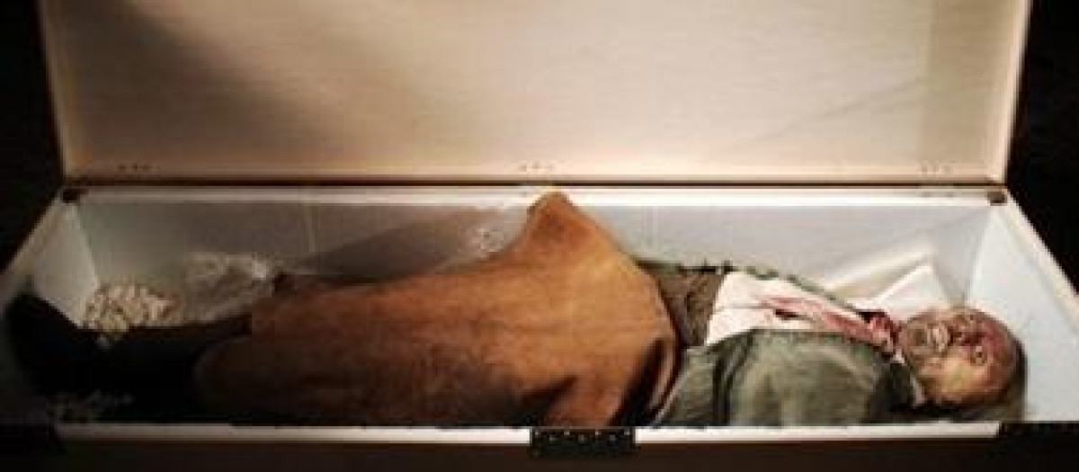 El cadáver disecado conservado en el Museo d'Allard