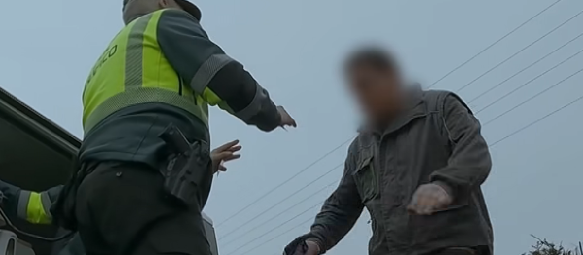 Un instante de la conversación entre ambos