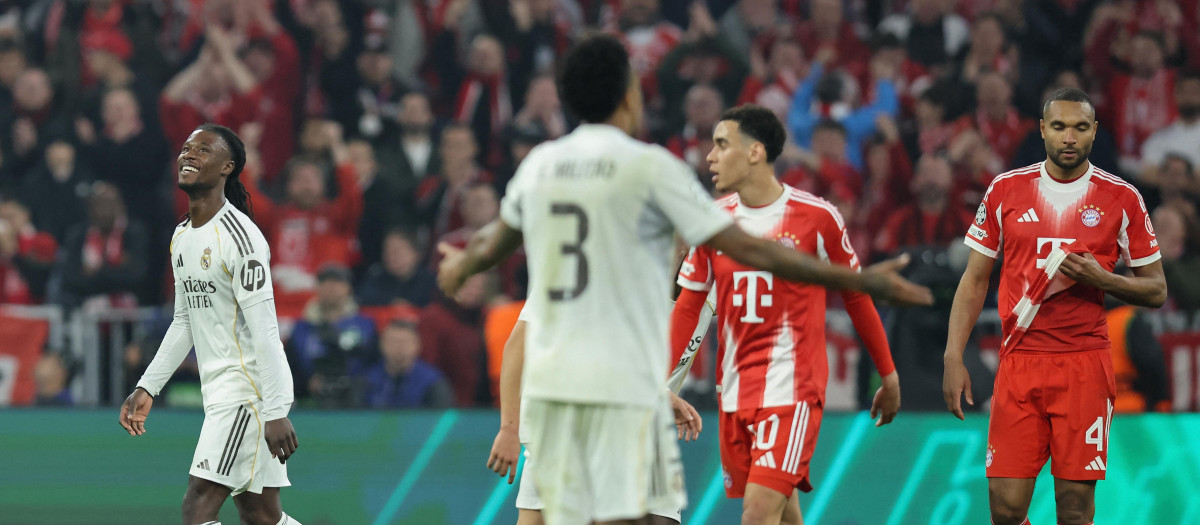 Eduardo Camavinga tras ser expulsado en el Allianz Arena