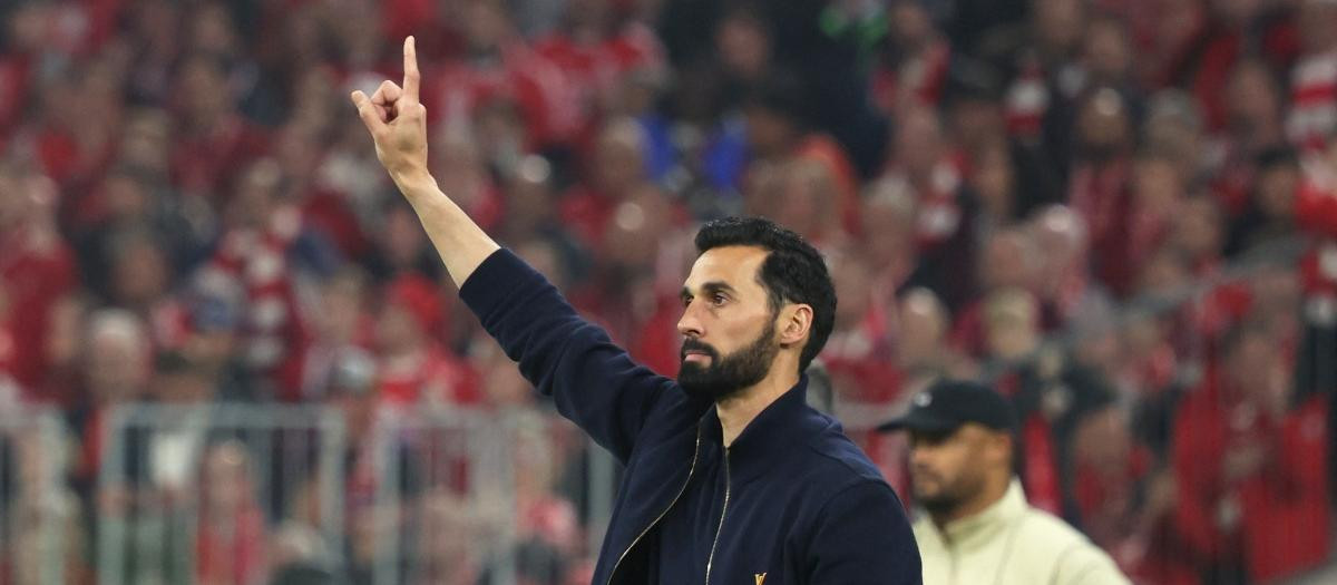 Arbeloa, este miércoles en el Allianz Arena durante la eliminatoria contra el Bayern de Múnich