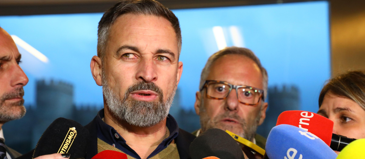 El líder de Vox, Santiago Abascal