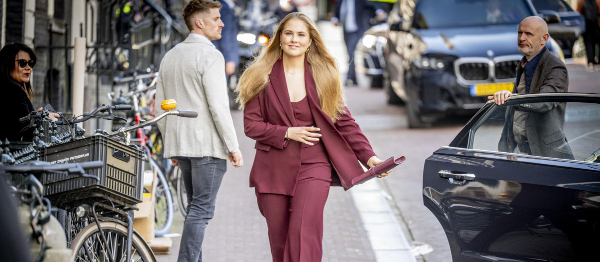 La Princesa Amalia, de visita  en Ámsterdam