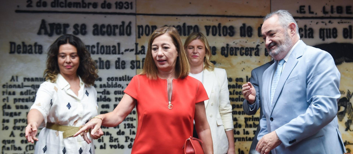 La expresidenta de las Islas Baleares y actual presidenta del Congreso, Francina Armengo, en el Senado