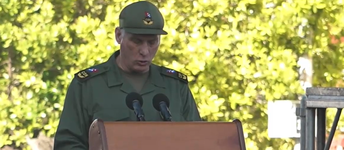 Miguel Díaz-Canel en un acto público