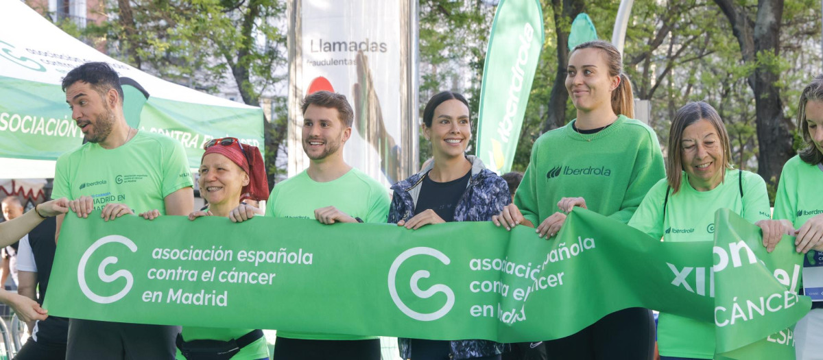Cristina Pedroche en la carrera contra el cáncer