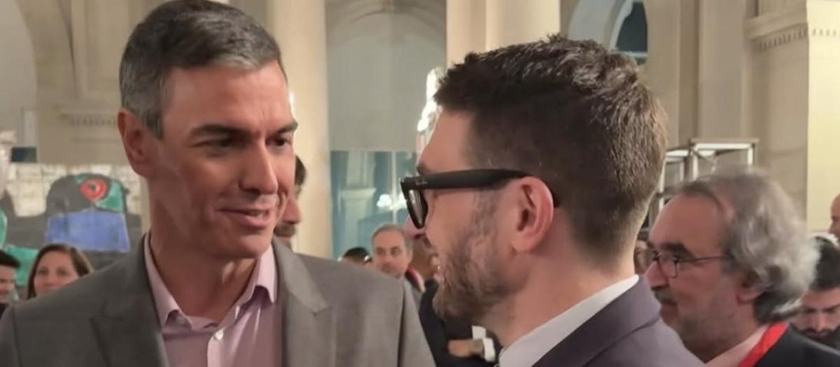 Pedro Sánchez y Alexander Soros