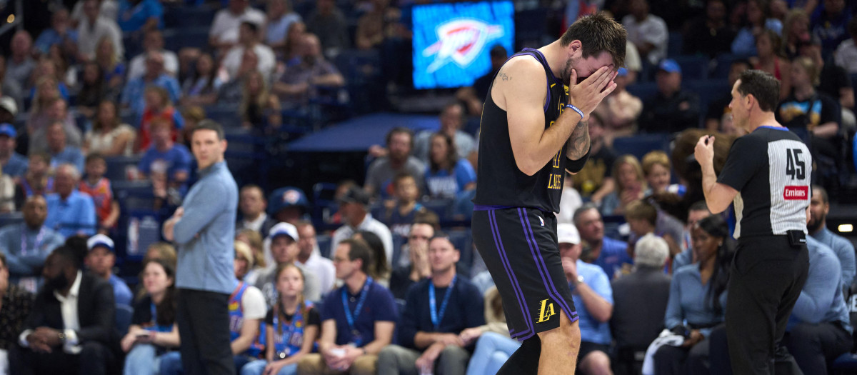 Luka Doncic, en un partido de la NBA esta temporada