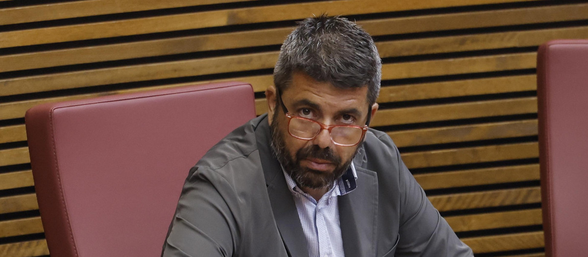 Imagen de Carlos Mazón en las Cortes Valencianas.