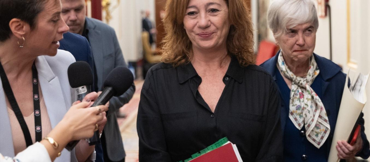 La Presidenta del Congreso de los Diputados, Francina Armengol, este martes