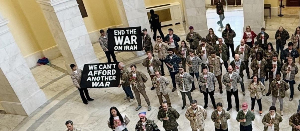 Protestas de veteranos contra la guerra en Irán