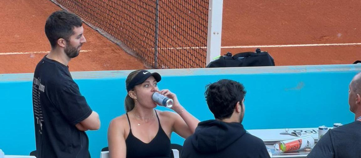 David Broncano y Paula Badosa en el Mutua Madrid Open