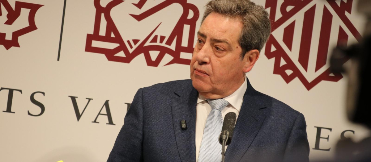 Imagen del portavoz de Vox en las Cortes Valencianas, José María Llanos