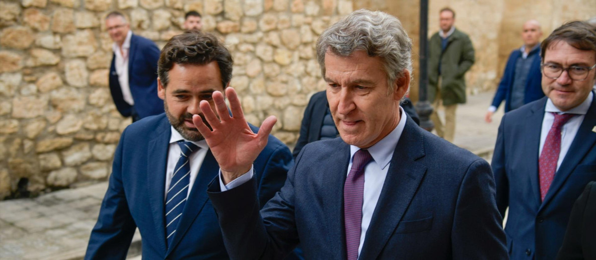 (Foto de ARCHIVO)
El presidente del PP, Alberto Núñez Feijóo, y el presidente del PP Castilla-La Mancha, Paco Núñez