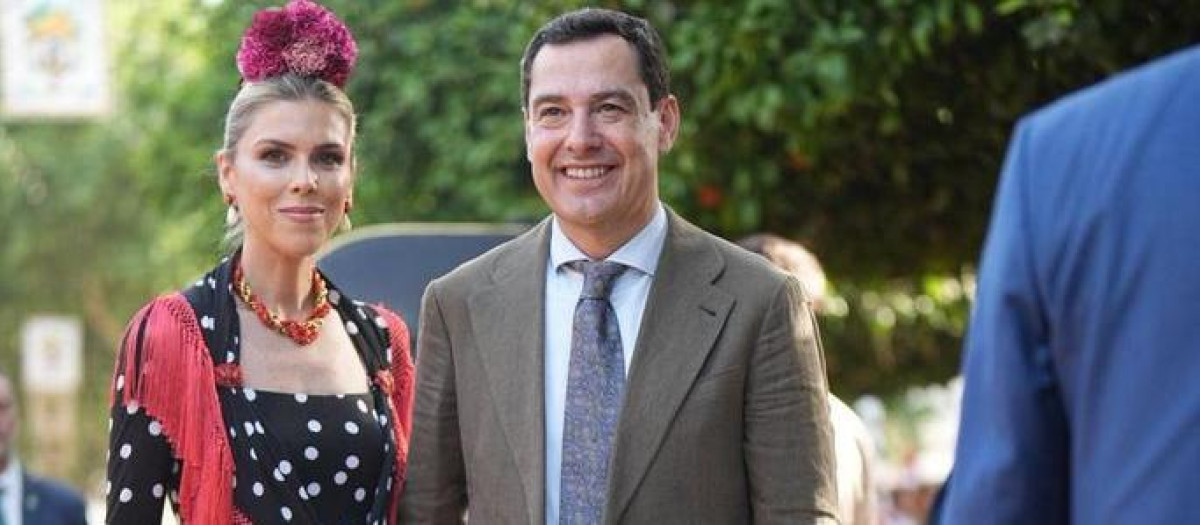 Manuela Villena y su marido, Juanma Moreno