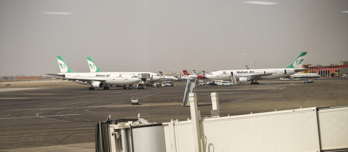El aeropuerto internacional de Mehrabad, en la capital de Irán, Teherán