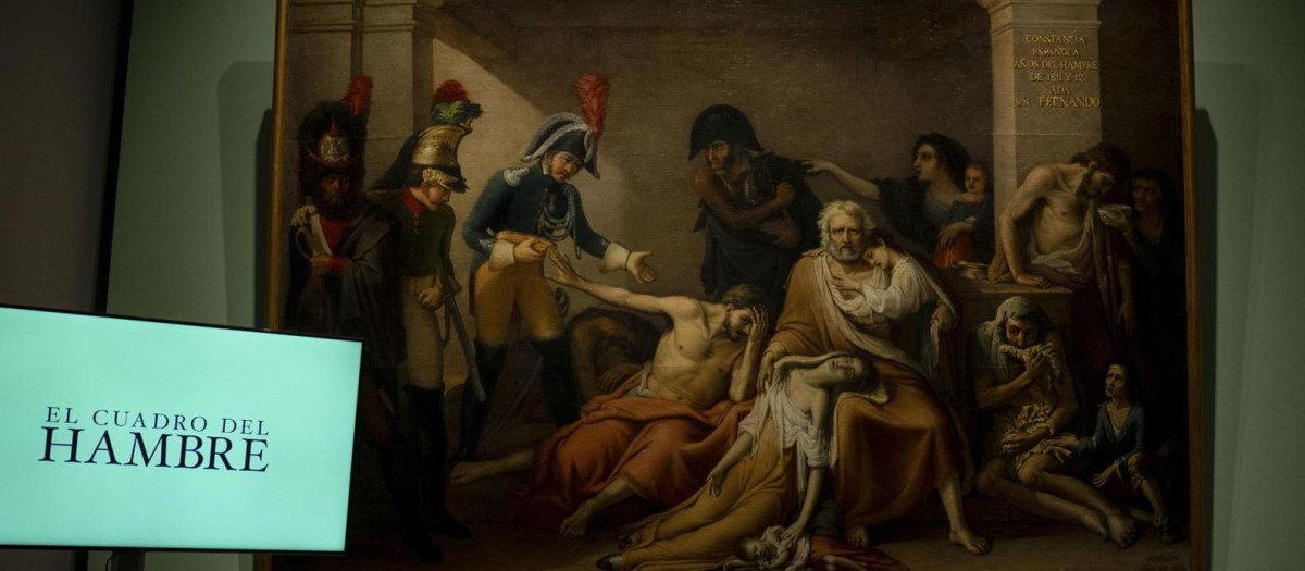 El año del hambre de Madrid (1818), de José Aparicio, en el Museo del Prado