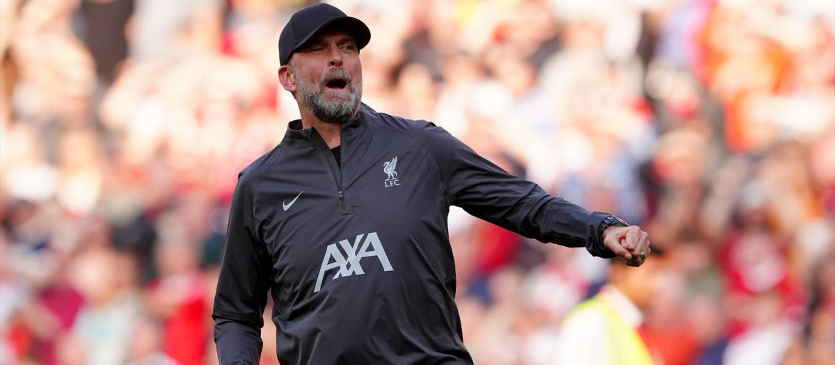 Jürgen Klopp, en un partido con el Liverpool