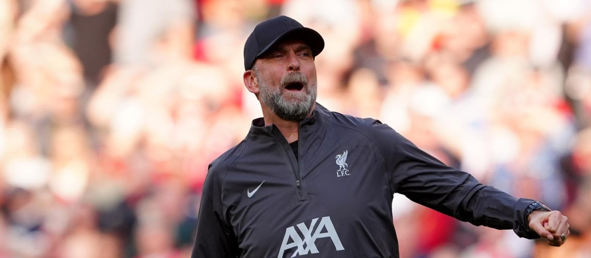 Jürgen Klopp, en un partido con el Liverpool