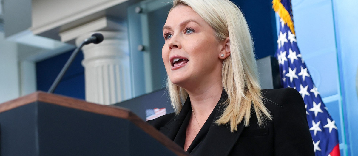 Karoline Leavitt, portavoz de la Casa Blanca de Donald Trump