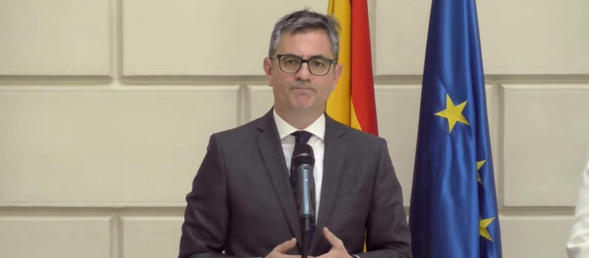 El ministro de la Presidencia, Justicia y Relaciones con las Cortes, Félix Bolaños