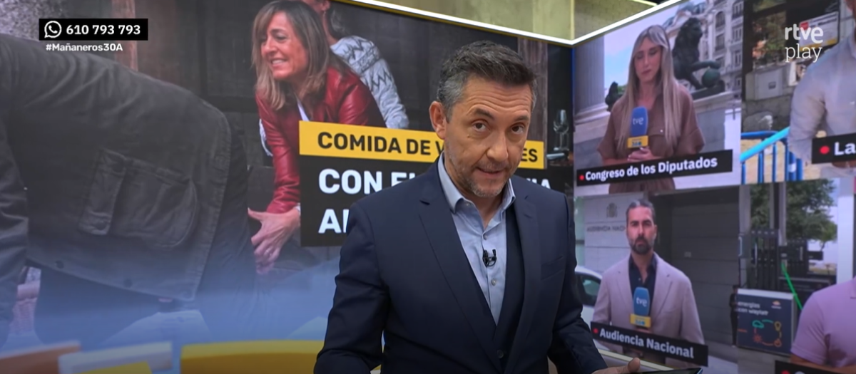 El presentador del programa 'Mañaneros 360' de TVE, Javier Ruiz
