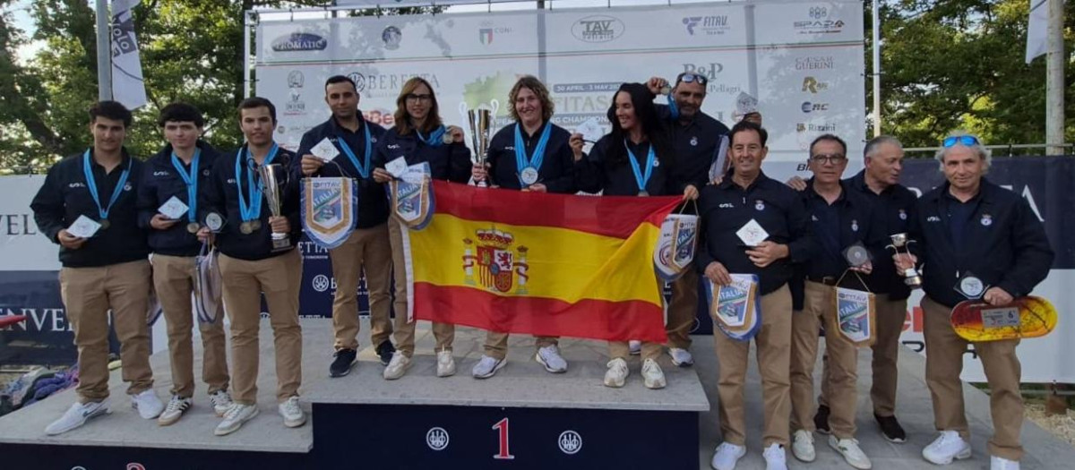Delegación española en el 59 Campeonato de Europa de Recorridos de Caza, disputado en Vetralla (Italia)