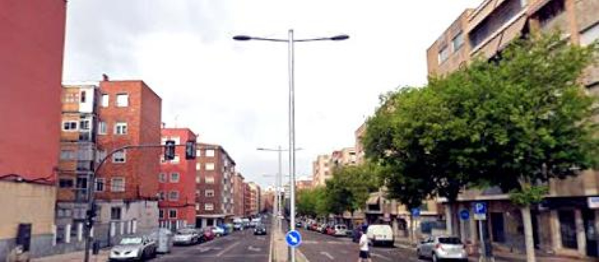 Avenida de los Madroños, en el barrio Garrido de Salamanca, una de las vías que cambiará completamente