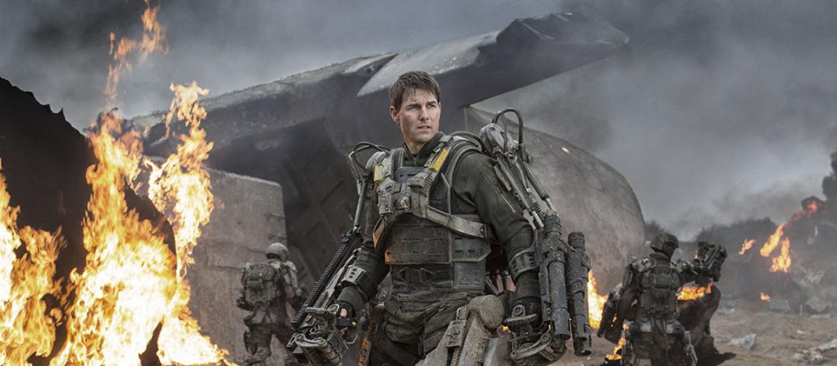 Fotograma de Tom Cruise, en Al filo del mañana