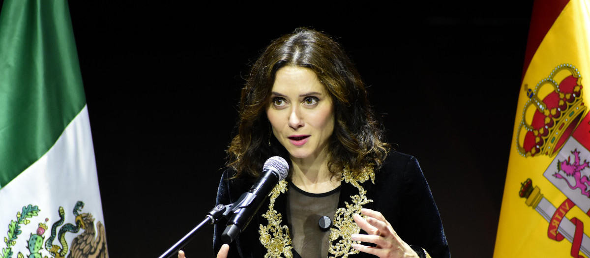 La presidenta de la Comunidad de Madrid, Isabel Díaz Ayuso, en México