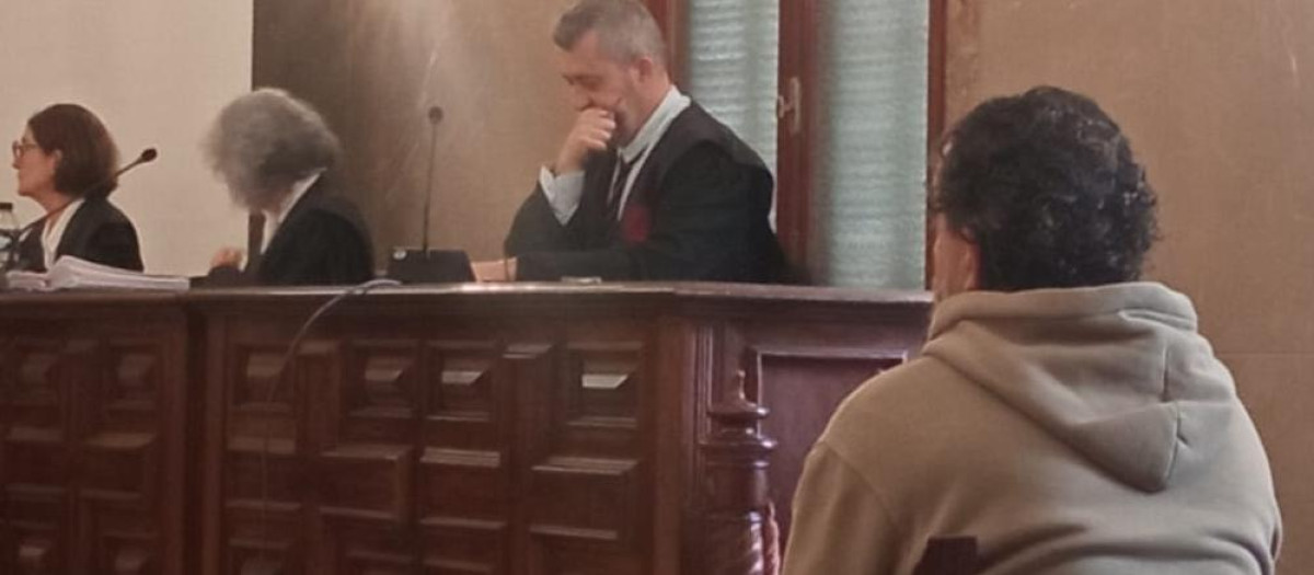 El acusado, durante la sesión del viernes