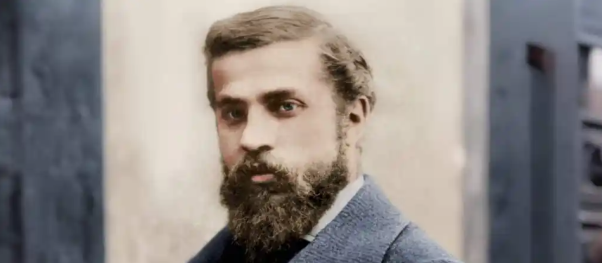 Retrato de Antonio Gaudí, coloreado