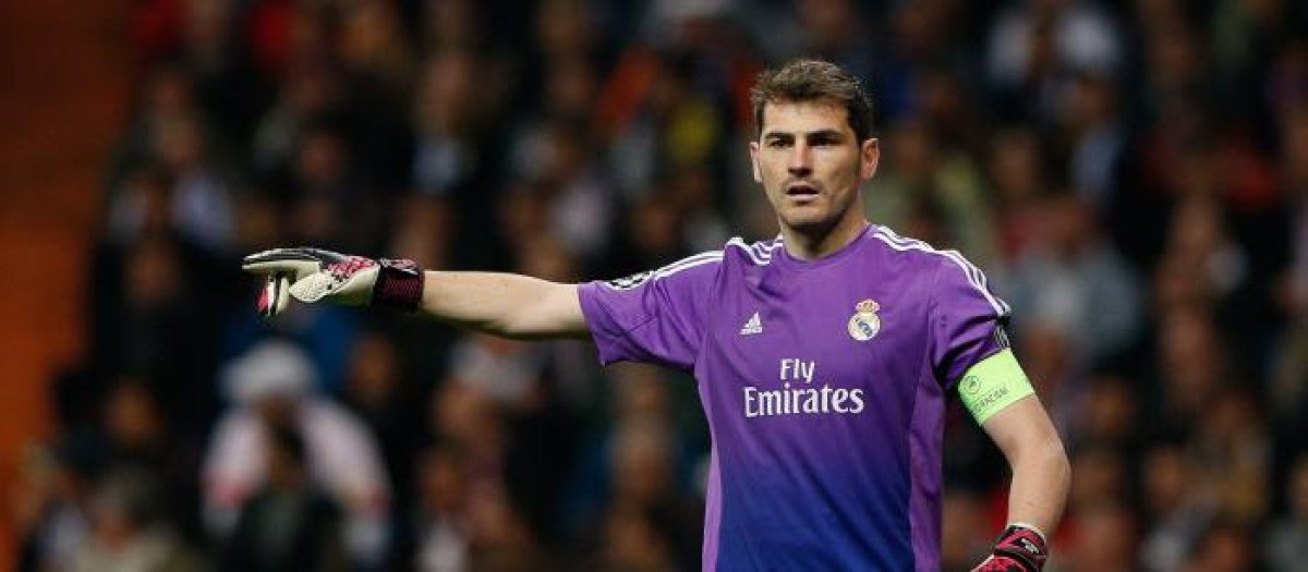 Iker Casillas, en un partido con el Real Madrid en 2014