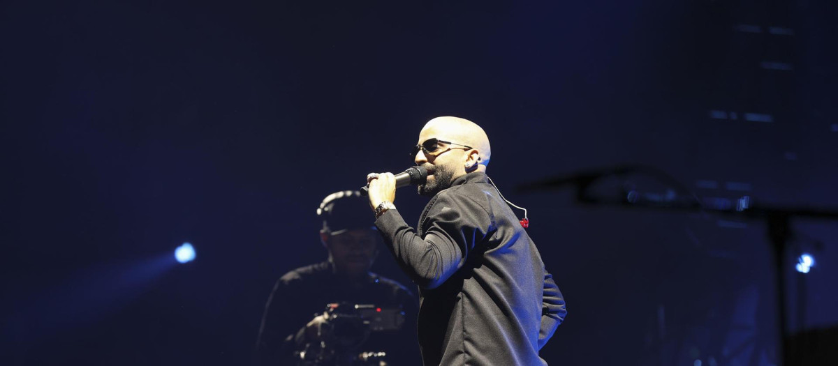 Arcángel durante su concierto en Madrid