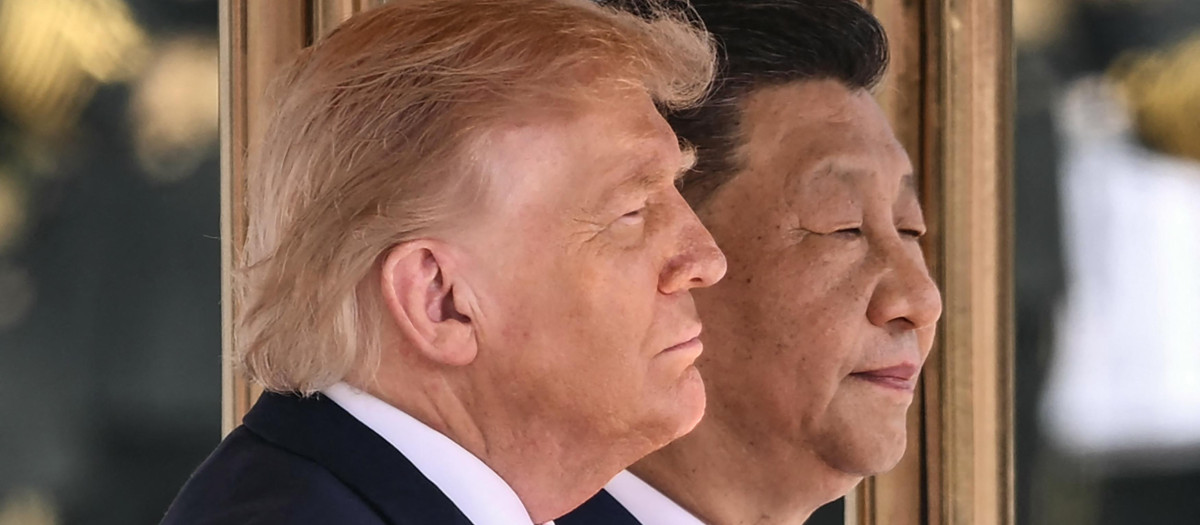 El presidente de EE.UU. Donald Trump y el presidente de China Xi Jinping en Pekín