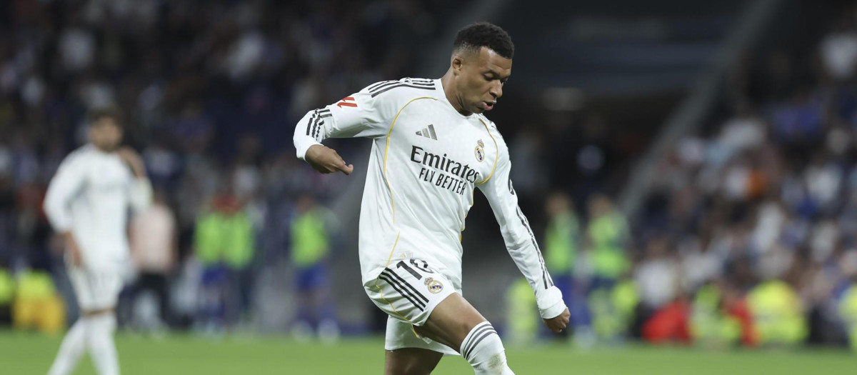 Kylian Mbappé, en el Real Madrid - Real Oviedo