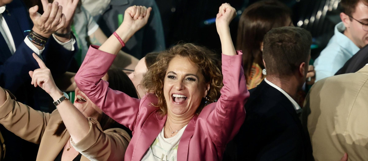 La secretaria general del PSOE-A y candidata a la Presidencia de la Junta, María Jesús Montero