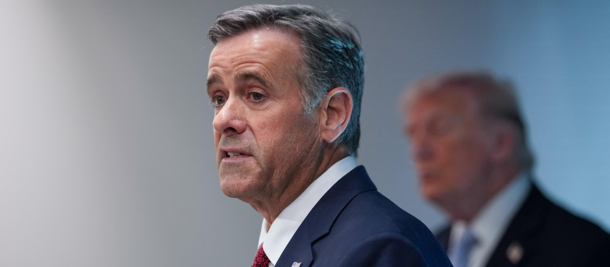 John L. Ratcliffe, director de la CIA, en una conferencia de prensa en Washington