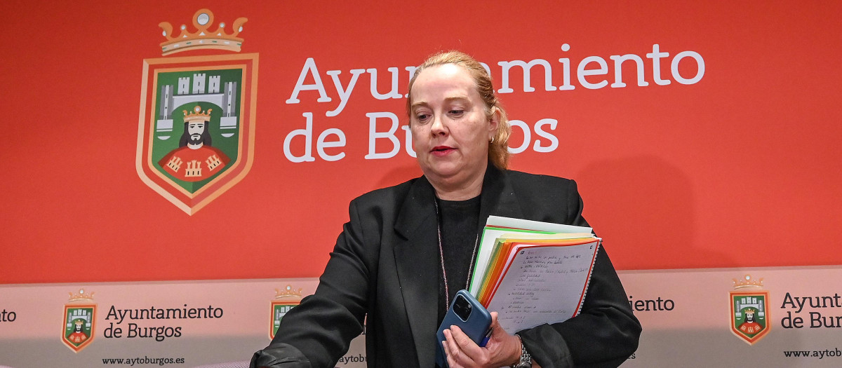 La alcaldesa de Burgos, Cristina Ayala, en una imagen de archivo