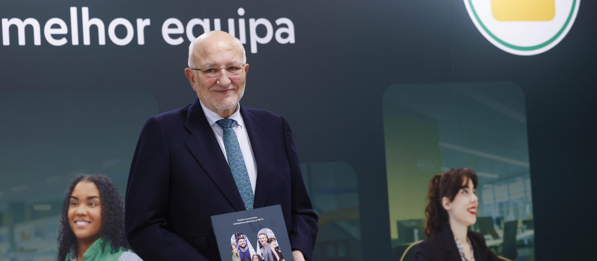 Imagen de Juan Roig tomada en la última presentación de resultados de Mercadona