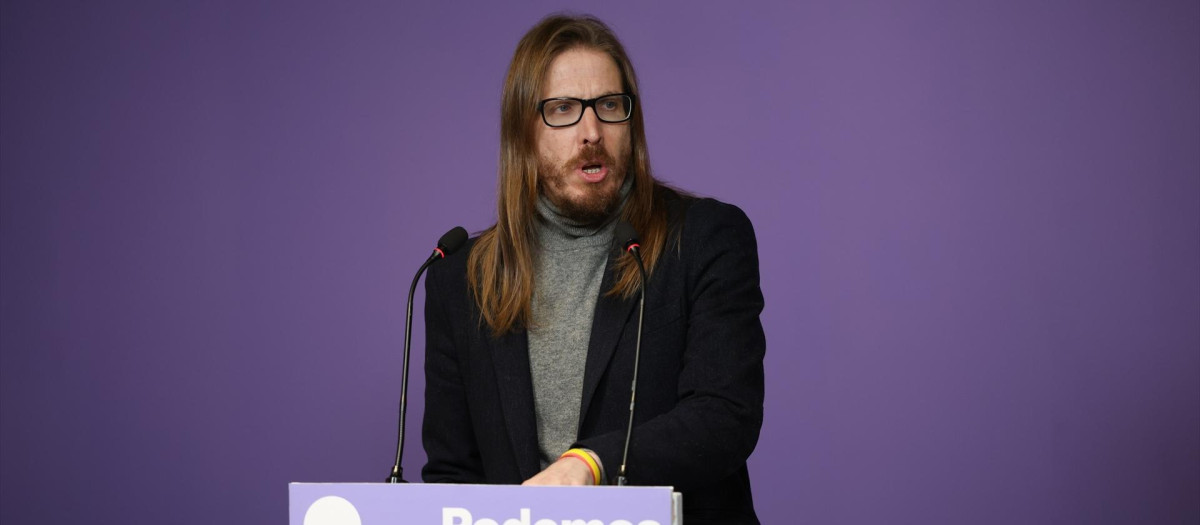El secretario de organización y portavoz de Podemos, Pablo Fernández, en una imagen de archivo