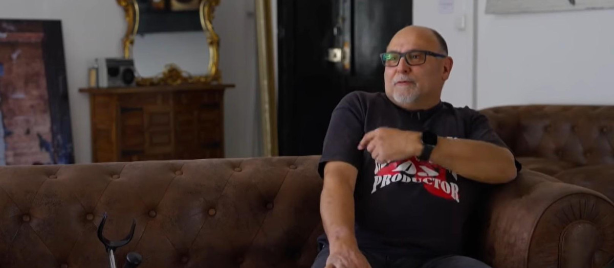 Francesc durante una entrevista en RTVE