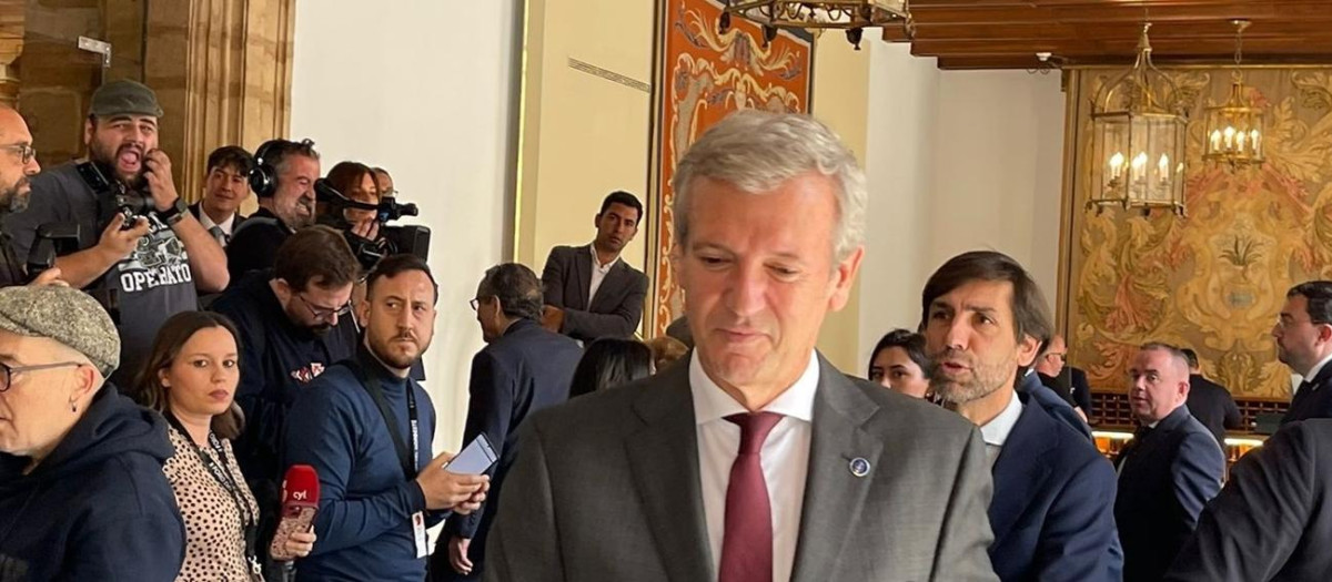 El presidente de la Xunta de Galicia, Alfonso Rueda, en el Hotel Eurostars de La Reconquista de Oviedo.

EUROPA PRESS
19/5/2026