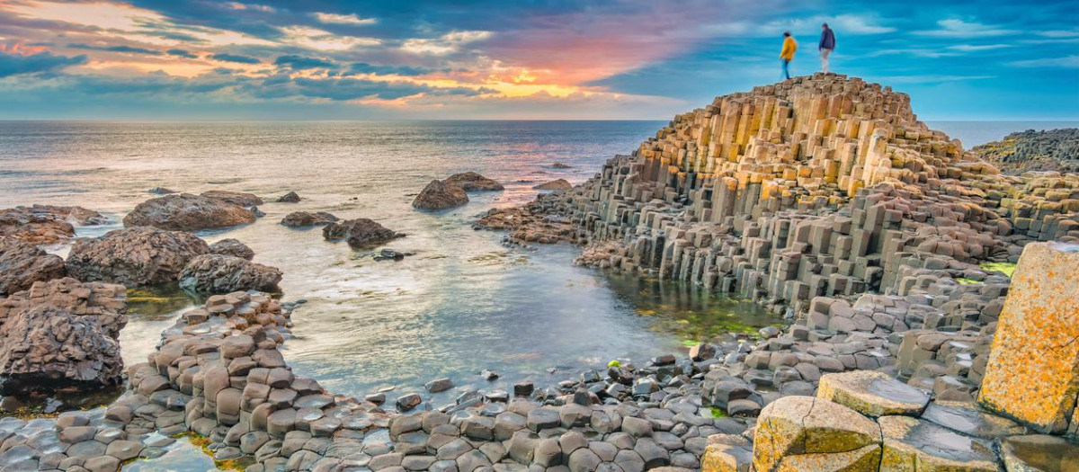 La Calzada del Gigante, en la costa norte de Irlanda del Norte