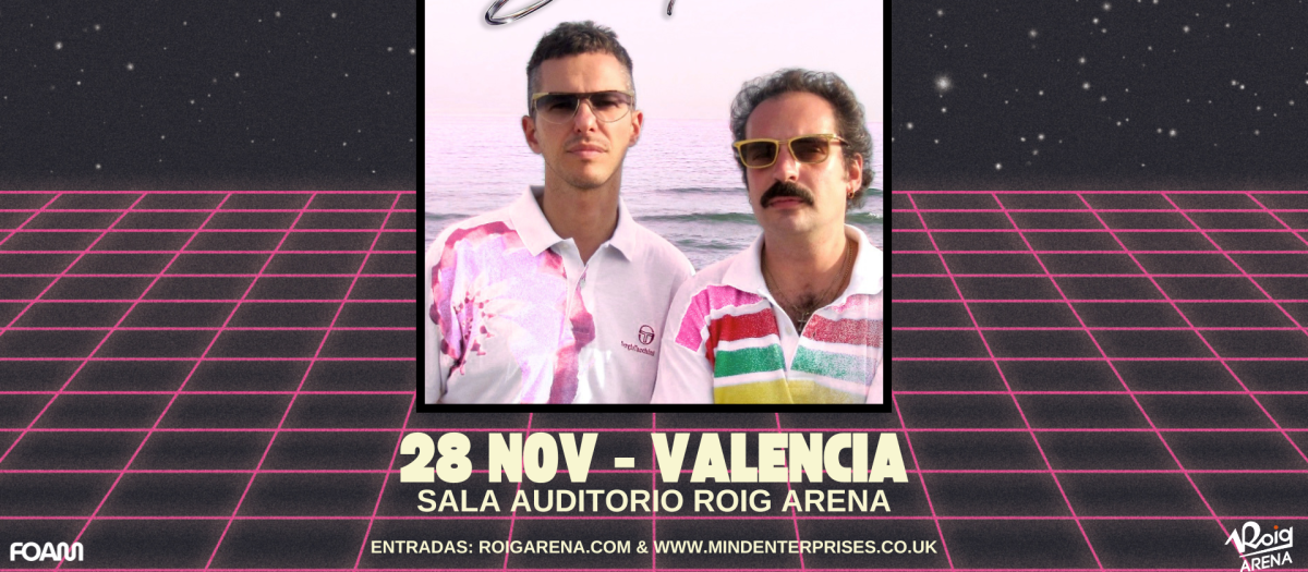 Imagen del cartel promocional del concierto de Mind Enterprises en la sala Auditorio del Roig Arena de Valencia