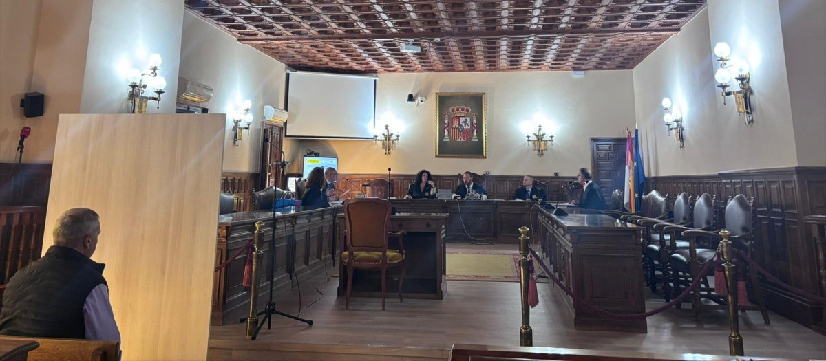 Sala de la Audiencia Provincial de Cuenca durante el juicio