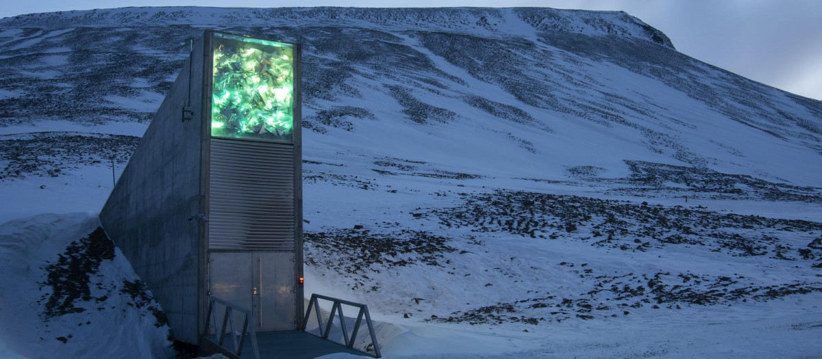 Bóveda global de semillas de Svalbard, en Noruega
