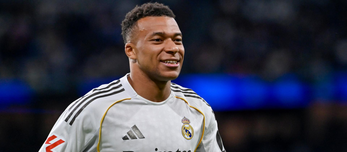 Kylian Mbappé, en un partido en el Santiago Bernabéu
