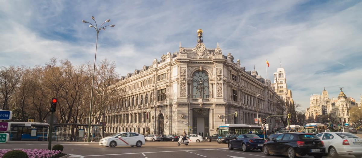 Fachada del Banco de España.